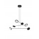 Triac Dimmable Black Metal & Acrylic LED 51 Watt 230 Volt 6376Lm 3000K IP20 D: 100 W: 88.5 H: 150 cm Adjustable Height Rotata