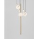 Triac Dimmable Black & Gold Aluminium Opal Glass LED 27 Watt 230 Volt 2542Lm 3000K IP20 L: 89 W: 26 H: 120 Adjustable Height 