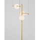 Triac Dimmable Black & Gold Aluminium Opal Glass LED 27 Watt 230 Volt 2542Lm 3000K IP20 L: 89 W: 26 H: 120 Adjustable Height 