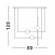 Triac Dimmable Black & Gold Aluminium Opal Glass LED 27 Watt 230 Volt 2542Lm 3000K IP20 L: 89 W: 26 H: 120 Adjustable Height 