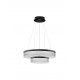 Triac Dimmable Sandy Black Aluminium & Clear Glass LED 72 Watt 230 Volt 4528Lm 3000K IP20 D: 70 H: 180 cm Adjustable Height 