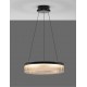 Triac Dimmable Sandy Black Aluminium & Clear Glass LED 37 Watt 230 Volt 2646Lm 3000K IP20 D: 55 H: 180 cm Adjustable Height 