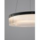 Triac Dimmable Sandy Black Aluminium & Clear Glass LED 37 Watt 230 Volt 2646Lm 3000K IP20 D: 55 H: 180 cm Adjustable Height 