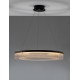 Triac Dimmable Sandy Black Aluminium & Clear Glass LED 55 Watt 230 Volt 3517Lm 3000K IP20 D: 85 H: 180 cm Adjustable Height 