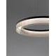 Triac Dimmable Sandy Black Aluminium & Clear Glass LED 55 Watt 230 Volt 3517Lm 3000K IP20 D: 85 H: 180 cm Adjustable Height 