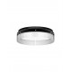 Triac Dimmable Sandy Black Aluminium & Clear Glass LED 48 Watt 230 Volt 4010Lm 3000K IP20 D: 55 H: 15 cm 