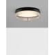 Triac Dimmable Sandy Black Aluminium & Clear Glass LED 48 Watt 230 Volt 4010Lm 3000K IP20 D: 55 H: 15 cm 