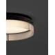 Triac Dimmable Sandy Black Aluminium & Clear Glass LED 48 Watt 230 Volt 4010Lm 3000K IP20 D: 55 H: 15 cm 