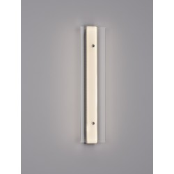 Silver Aluminium & Clear Glass LED 15 Watt 230 Volt 1187Lm 3000K IP20 L: 12 W: 7.5 H: 69 cm 