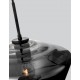 Chrome Glass Black Metal Black Fabric Wire LED E27 1x12 Watt 230 Volt IP20 Bulb Excluded D: 30 H1: 22 H2: 120 cm Adjustable he
