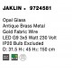 Opal Glass Antique Brass Metal Gold Fabric Wire LED G9 3x5 Watt 230 Volt IP20 Bulb Excluded D: 31.5 H1: 45 H2: 150 cm Adjustable