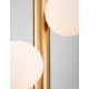 Opal Glass Antique Brass Metal Gold Fabric Wire LED G9 5x5 Watt 230 Volt IP20 Bulb Excluded D: 31.5 H1: 72 H2: 150 cm Adjustable