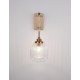 Satin Gold Metal Clear Glass LED E14 1x5 Watt 230 Volt IP20 Bulb Excluded L: 18 W: 27.5 H: 40 cm 