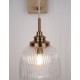 Satin Gold Metal Clear Glass LED E14 1x5 Watt 230 Volt IP20 Bulb Excluded L: 18 W: 27.5 H: 40 cm 