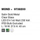 Satin Gold Metal Clear Glass LED E14 1x5 Watt 230 Volt IP20 Bulb Excluded L: 18 W: 27.5 H: 40 cm 