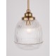 Satin Gold Metal Clear Glass LED E14 1x5 Watt 230 Volt IP20 Bulb Excluded D: 15 H1: 24 H2: 120 cm Adjustable height 