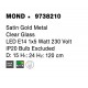 Satin Gold Metal Clear Glass LED E14 1x5 Watt 230 Volt IP20 Bulb Excluded D: 15 H1: 24 H2: 120 cm Adjustable height 
