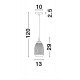 Satin Gold Metal Clear Glass LED E14 1x5 Watt 230 Volt IP20 Bulb Excluded D: 13 H1: 29 H2: 120 cmAdjustable height 