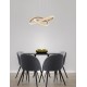 Traic Dimmable Brass Gold Aluminiun & Acrylic LED 41.5 Watt 230 Volt 3600Lm 3000K IP20 D: 52.5 H: 120 cm Adjustable height 