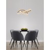 Traic Dimmable Brass Gold Aluminiun & Acrylic LED 41.5 Watt 230 Volt 3600Lm 3000K IP20 D: 52.5 H: 120 cm Adjustable height 