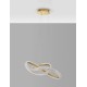 Traic Dimmable Brass Gold Aluminiun & Acrylic LED 41.5 Watt 230 Volt 3600Lm 3000K IP20 D: 52.5 H: 120 cm Adjustable height 
