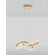 Traic Dimmable Brass Gold Aluminiun & Acrylic LED 41.5 Watt 230 Volt 3600Lm 3000K IP20 D: 52.5 H: 120 cm Adjustable height 