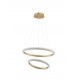 Traic Dimmable Brass Gold Aluminiun & Acrylic LED 41.5 Watt 230 Volt 3500Lm 3000K IP20 D1: 36.5 D2: 59 H: 120 cm Adjustable 
