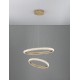 Traic Dimmable Brass Gold Aluminiun & Acrylic LED 41.5 Watt 230 Volt 3500Lm 3000K IP20 D1: 36.5 D2: 59 H: 120 cm Adjustable 