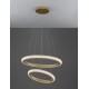 Traic Dimmable Brass Gold Aluminiun & Acrylic LED 41.5 Watt 230 Volt 3500Lm 3000K IP20 D1: 36.5 D2: 59 H: 120 cm Adjustable 