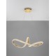 Traic Dimmable Brass Gold Aluminiun & Acrylic LED 42 Watt 230 Volt 3400Lm 3000K IP20 D: 75.5 H: 120 cm Adjustable height 