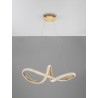 Traic Dimmable Brass Gold Aluminiun & Acrylic LED 42 Watt 230 Volt 3400Lm 3000K IP20 D: 75.5 H: 120 cm Adjustable height 