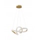 Traic Dimmable Brass Gold Aluminiun & Acrylic LED 42 Watt 230 Volt 3400Lm 3000K IP20 D: 75.5 H: 120 cm Adjustable height 