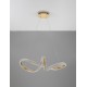 Traic Dimmable Brass Gold Aluminiun & Acrylic LED 42 Watt 230 Volt 3400Lm 3000K IP20 D: 75.5 H: 120 cm Adjustable height 