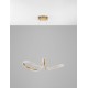 Traic Dimmable Brass Gold Aluminiun & Acrylic LED 42 Watt 230 Volt 3400Lm 3000K IP20 D: 75.5 H: 120 cm Adjustable height 