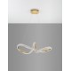 Traic Dimmable Brass Gold Aluminiun & Acrylic LED 42 Watt 230 Volt 3400Lm 3000K IP20 D: 75.5 H: 120 cm Adjustable height 