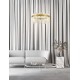 Triac Dimmable Brass Gold Metal & Acrylic LED 81 Watt 220-240 Volt 3120Lm 3000K IP20 D: 60 H: 120 cm Adjustable Height