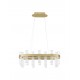 Triac Dimmable Brass Gold Metal & Acrylic LED 82 Watt 220-240 Volt 3133Lm 3000K IP20 L: 80 W: 30 H: 120 cm Adjustable Height 