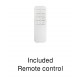 CCT Dimmable Sandy White Aluminium & Acrylic LED 40 Watt 220-240 Volt 1964Lm 2700-3500-5000K IP20 Included Remote Control D: 46