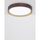 Coffee Brown Aluminium Matt White Acrylic Diffuser LED 47 Watt 230 Volt 3525Lm 3000K IP20 D: 55 H: 8.5 cm 