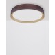 Coffee Brown Aluminium Matt White Acrylic Diffuser LED 47 Watt 230 Volt 3525Lm 3000K IP20 D: 55 H: 8.5 cm 