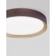 Coffee Brown Aluminium Matt White Acrylic Diffuser LED 47 Watt 230 Volt 3525Lm 3000K IP20 D: 55 H: 8.5 cm 