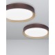 Coffee Brown Aluminium Matt White Acrylic Diffuser LED 47 Watt 230 Volt 3525Lm 3000K IP20 D: 55 H: 8.5 cm 