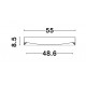Coffee Brown Aluminium Matt White Acrylic Diffuser LED 47 Watt 230 Volt 3525Lm 3000K IP20 D: 55 H: 8.5 cm 