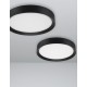 Sandy Black Aluminium Matt White Acrylic Diffuser LED 47 Watt 230 Volt 3525Lm 3000K IP20 D: 55 H: 8.5 cm 