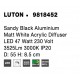 Sandy Black Aluminium Matt White Acrylic Diffuser LED 47 Watt 230 Volt 3525Lm 3000K IP20 D: 55 H: 8.5 cm 