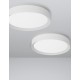 Sandy White Aluminium Matt White Acrylic Diffuser LED 47 Watt 230 Volt 3525Lm 3000K IP20 D: 55 H: 8.5 cm 