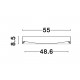 Sandy White Aluminium Matt White Acrylic Diffuser LED 47 Watt 230 Volt 3525Lm 3000K IP20 D: 55 H: 8.5 cm 