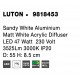 Sandy White Aluminium Matt White Acrylic Diffuser LED 47 Watt 230 Volt 3525Lm 3000K IP20 D: 55 H: 8.5 cm 