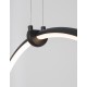 Triac Dimmable Sandy Black Aluminium & Acrylic LED 27 Watt 230 Volt 1603Lm 3000K IP20 D : 68 W: 21 H: 120 cm Adjustable Height 
