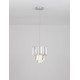 Chrome Aluminum & Crystal LED E14 1x5 Watt 230 Volt IP20 Bulb Excluded D: 25 H: 120 cm Adjustable Height 